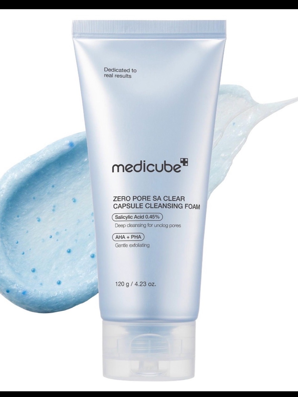 Medicube Zero Pore SA Clear Capsule Cleansing Foam — Light Blue